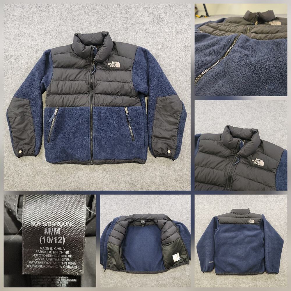 The North Face Jacket Boys Medium 10/12 550 Denali Down Puffer Coat Fleece